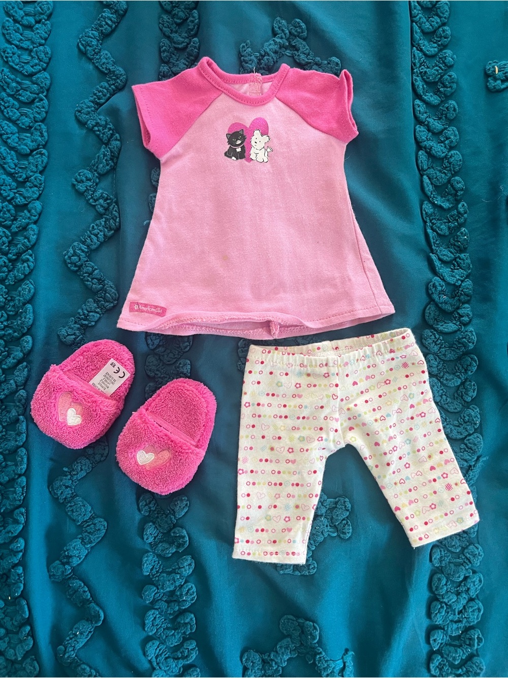 RETIRED American Girl Coconut and Licorice Pajama set